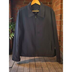 Banana Republic Men's Black Zip Front Jacket Size L | Lightweight Casual Bomber